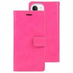 For iPhone 15 GOOSPERY MANSOOR DIARY 9 Card Slots Leather Phone Case(Rose Red)