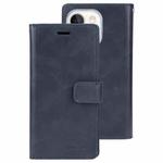 For iPhone 15 GOOSPERY MANSOOR DIARY 9 Card Slots Leather Phone Case(Dark Blue)