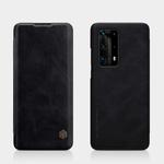 For Huawei P40 Pro Plus NILLKIN QIN Series Crazy Horse Texture Horizontal Flip Leather Case with Card Slot(Black)