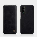 For Huawei Honor 30 Pro NILLKIN QIN Series Crazy Horse Texture Horizontal Flip Leather Case with Card Slot(Black)