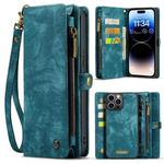 For iPhone 15 Pro Max CaseMe 008 Detachable Multifunctional Leather Phone Case(Blue)