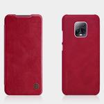 For Xiaomi Redmi 10X 5G NILLKIN QIN Series Crazy Horse Texture Horizontal Flip Leather Case with Card Slot(Red)