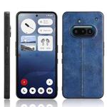 For Nothing Phone 3a Cow Pattern Sewing Back Cover Phone Case(Blue)