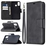 For Huawei Honor 9X Lite Retro Lambskin Texture Pure Color Horizontal Flip PU Leather Case with Holder & Card Slots & Wallet & Lanyard(Black)