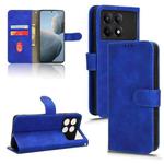 For Xiaomi Redmi K70 / K70 Pro Skin Feel Magnetic Flip Leather Phone Case(Blue)