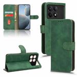 For Xiaomi Redmi K70 / K70 Pro Skin Feel Magnetic Flip Leather Phone Case(Green)