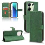 For Xiaomi Redmi Note 13 4G Skin Feel Magnetic Flip Leather Phone Case(Green)