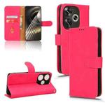 For Xiaomi Redmi Turbo 3 Skin Feel Magnetic Flip Leather Phone Case(Rose Red)