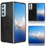For Honor Magic Vs2 Cow Pattern Sewing Back Cover Phone Case(Black)