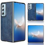 For Honor Magic Vs2 Cow Pattern Sewing Back Cover Phone Case(Blue)