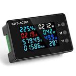 KWS-AC301-20A 50-300V AC Digital Current Voltmeter(Black)