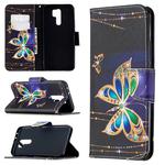 For Xiaomi Redmi 9 Colored Drawing Pattern Horizontal Flip Leather Case with Holder & Card Slots & Wallet(Big Butterfly)