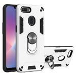 For OPPO Realme 2 2 in 1 Armour Series PC + TPU Protective Case with Ring Holder(Silver)