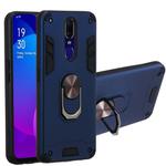 For OPPO F11 & A9 2 in 1 Armour Series PC + TPU Protective Case with Ring Holder(Royal Blue)