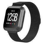 For Fitbit Versa 2 / Fitbit Versa / Fitbit Versa Lite Milanese Watch Band,, Large Size: 2.3x25.8cm(Black)