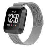 For Fitbit Versa 2 / Fitbit Versa / Fitbit Versa Lite Milanese Watch Band,, Small Size: 2.3x22.5cm(Silver)