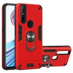 For vivo V15 2 in 1 Armour Series PC + TPU Protective Case with Ring Holder(Red)