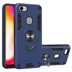 For vivo Y83 2 in 1 Armour Series PC + TPU Protective Case with Ring Holder(Royal Blue)