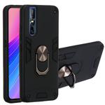 For vivo V15 Plus / V15 Pro / S1 Pro 2 in 1 Armour Series PC + TPU Protective Case with Ring Holder(Black)