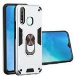 For vivo Y19 / Y5s / U3 / U20 2 in 1 Armour Series PC + TPU Protective Case with Ring Holder(Silver)