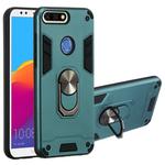 For Huawei Honor 7C / Enjoy 8 2 in 1 Armour Series PC + TPU Protective Case with Ring Holder(Green)