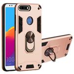 For Huawei Honor 7C / Enjoy 8 2 in 1 Armour Series PC + TPU Protective Case with Ring Holder(Rose Gold)