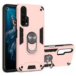 For Huawei Honor 20 / nova 5T 2 in 1 Armour Series PC + TPU Protective Case with Ring Holder(Rose Gold)