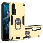 For Huawei Honor 20 / nova 5T 2 in 1 Armour Series PC + TPU Protective Case with Ring Holder(Gold)