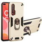 For Huawei nova 6 2 in 1 Armour Series PC + TPU Protective Case with Ring Holder(Gold)