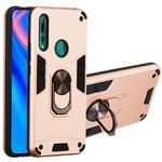 For Huawei P Smart Z / Y9 Prime (2019) 2 in 1 Armour Series PC + TPU Protective Case with Ring Holder(Rose Gold)