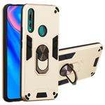 For Huawei P Smart Z / Y9 Prime (2019) 2 in 1 Armour Series PC + TPU Protective Case with Ring Holder(Gold)