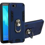 For Huawei Y5 (2018) / Y5 Prime (2018) 2 in 1 Armour Series PC + TPU Protective Case with Ring Holder(Sapphire Blue)