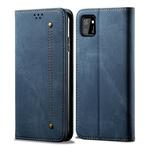 For Huawei Y5P Denim Texture Casual Style Horizontal Flip Leather Case with Holder & Card Slots & Wallet(Blue)