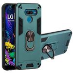 For LG K50 2 in 1 Armour Series PC + TPU Protective Case with Ring Holder(Dark Green)