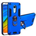 For Xiaomi Rdemi 5 Plus / Note 5 (India) 2 in 1 Armour Series PC + TPU Protective Case with Ring Holder(Dark Blue)
