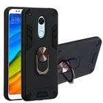 For Xiaomi Rdemi 5 Plus / Note 5 (India) 2 in 1 Armour Series PC + TPU Protective Case with Ring Holder(Black)