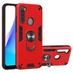 For Xiaomi Redmi Note 8T 2 in 1 Armour Series PC + TPU Protective Case with Ring Holder(Red)