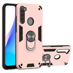 For Xiaomi Redmi Note 8T 2 in 1 Armour Series PC + TPU Protective Case with Ring Holder(Rose Gold)