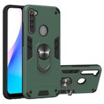 For Xiaomi Redmi Note 8T 2 in 1 Armour Series PC + TPU Protective Case with Ring Holder(Dark Green)