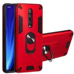 For Xiaomi Redmi K20 2 in 1 Armour Series PC + TPU Protective Case with Ring Holder(Red)