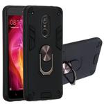 For Xiaomi Redmi Note 4 / Note 4X / Redmi 4(India) 2 in 1 Armour Series PC + TPU Protective Case with Ring Holder(Black)