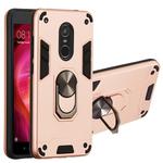 For Xiaomi Redmi Note 4 / Note 4X / Redmi 4(India) 2 in 1 Armour Series PC + TPU Protective Case with Ring Holder(Rose Gold)