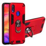For Xiaomi Redmi Note 7 / Note 7 Pro / Note 7s 2 in 1 Armour Series PC + TPU Protective Case with Ring Holder(Red)