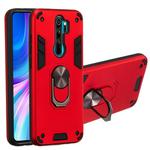 For Xiaomi Redmi Note 8 Pro 2 in 1 Armour Series PC + TPU Protective Case with Ring Holder(Red)