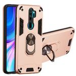 For Xiaomi Redmi Note 8 Pro 2 in 1 Armour Series PC + TPU Protective Case with Ring Holder(Rose Gold)