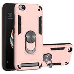 For Xiaomi Redmi 5A / 5A Prime / Y1 2 in 1 Armour Series PC + TPU Protective Case with Ring Holder(Rose Gold)