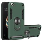 For Xiaomi Redmi 5A / 5A Prime / Y1 2 in 1 Armour Series PC + TPU Protective Case with Ring Holder(Dark Green)