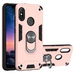 For Xiaomi Rdemi 6 Pro / Mi A2 Lite 2 in 1 Armour Series PC + TPU Protective Case with Ring Holder(Rose Gold)