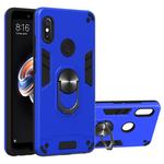 For Xiaomi Rdemi Note 5 Pro / Note 5 2 in 1 Armour Series PC + TPU Protective Case with Ring Holder(Dark Blue)