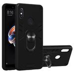For Xiaomi Rdemi Note 5 Pro / Note 5 2 in 1 Armour Series PC + TPU Protective Case with Ring Holder(Black)